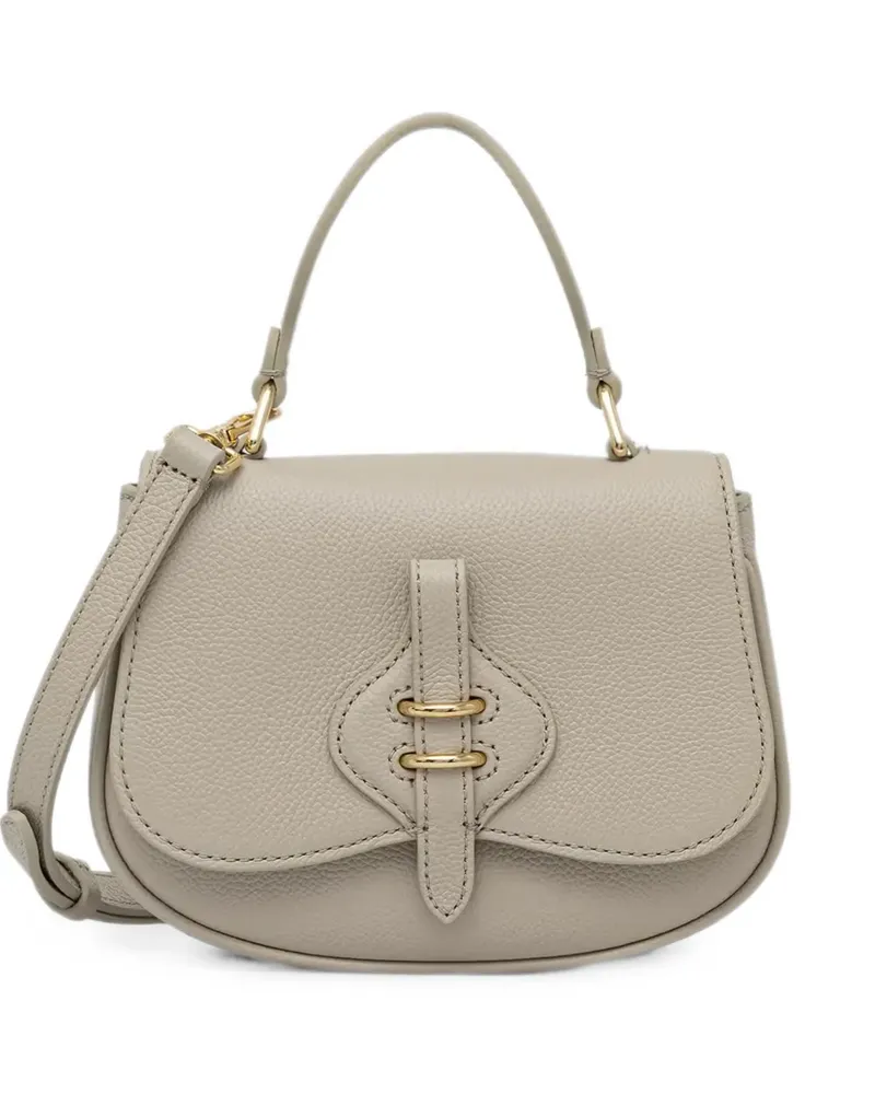 Coccinelle pebbled leather shoulder bag - Nude Nude