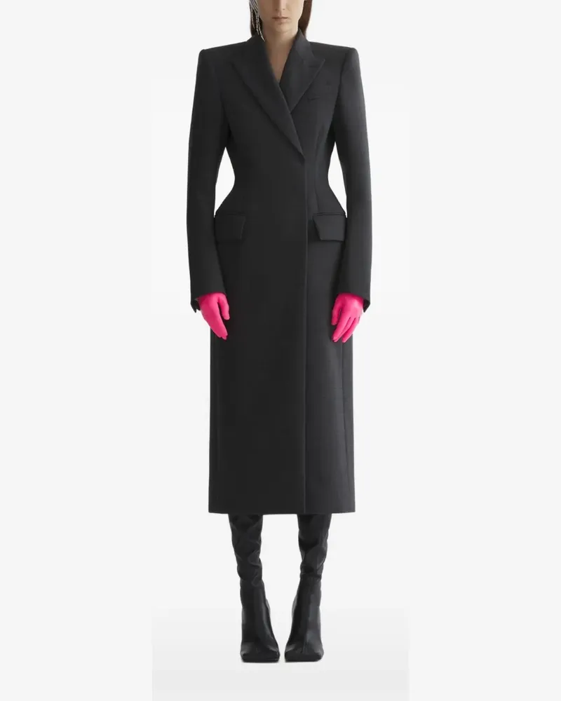 Thierry Mugler Mantel im Sanduhr-Design - Grau Grau