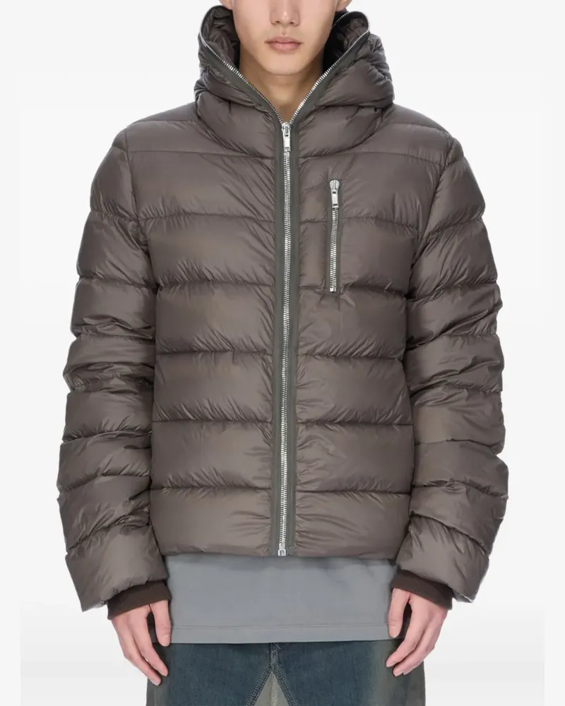 Rick Owens Gefütterte Kapuzenjacke - Braun Braun