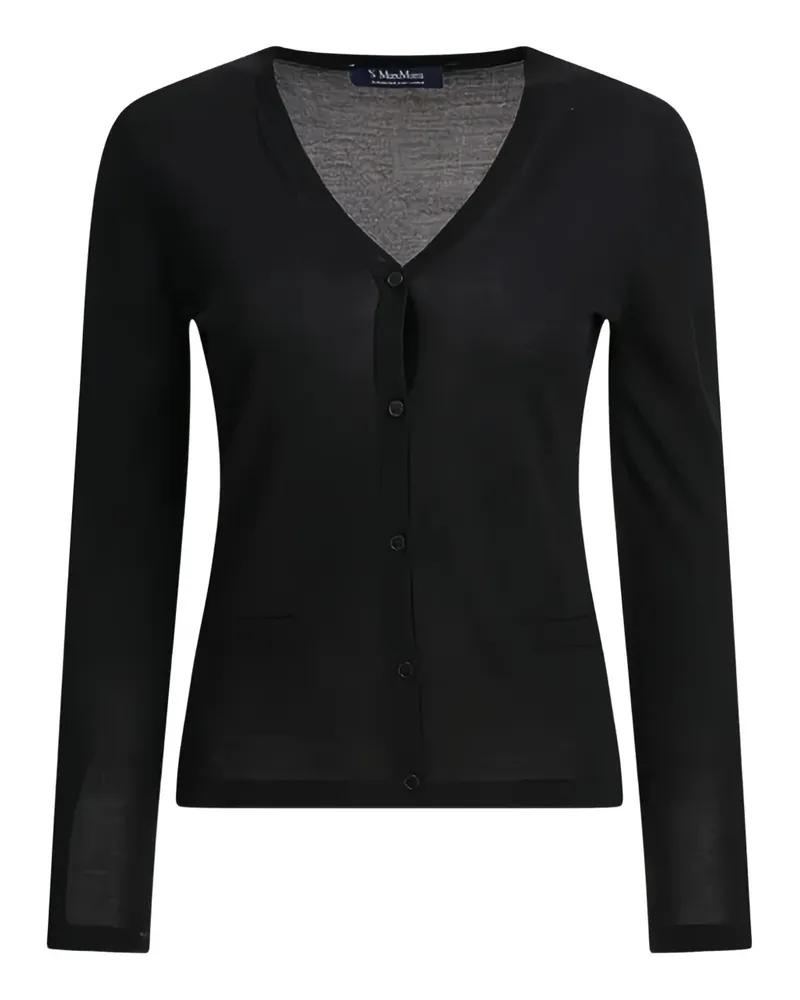 Max Mara Max Mara Cardigan mit V-Ausschnitt - Schwarz Schwarz
