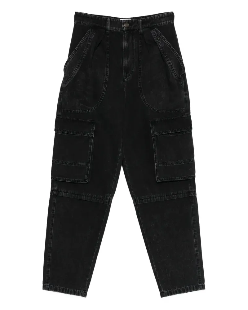 Isabel Marant Cargohose mit Nahtdetail - Schwarz Schwarz