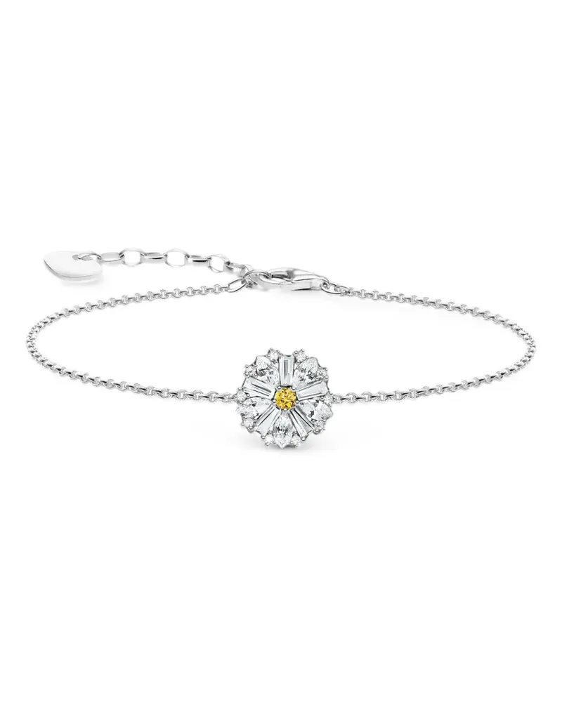 Thomas Sabo Lovely Daisy zirconia-embellished bracelet - Silber Silber