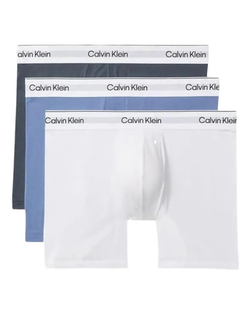 Calvin Klein Icon 3-pack logo-waistband boxers - Blau Blau