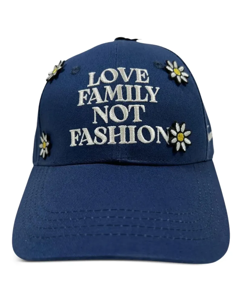Family First Bestickte Baseballkappe - Blau Blau