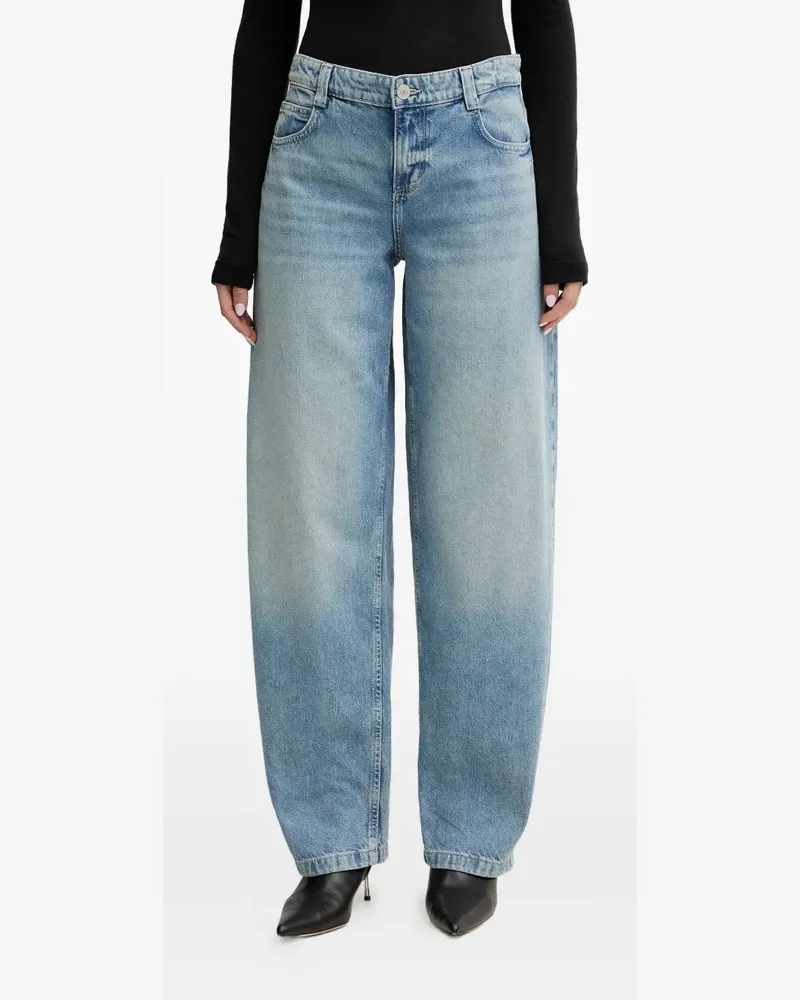 Guess Jeans mit Logo-Patch - Blau Blau