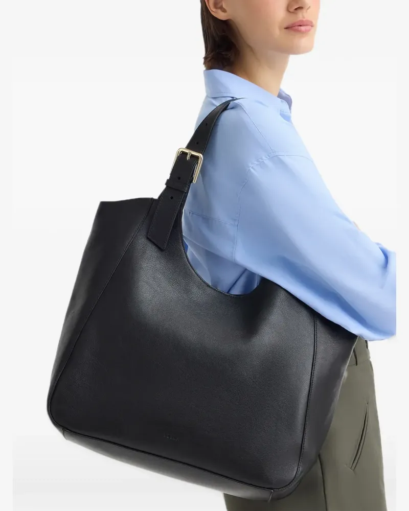 Furla Große Dora Tote Bag mit Schnallendetail - Schwarz Schwarz