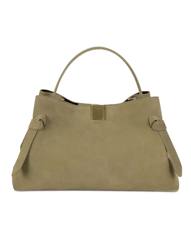 YUZEFI suede knotted handbag - Grün Grün