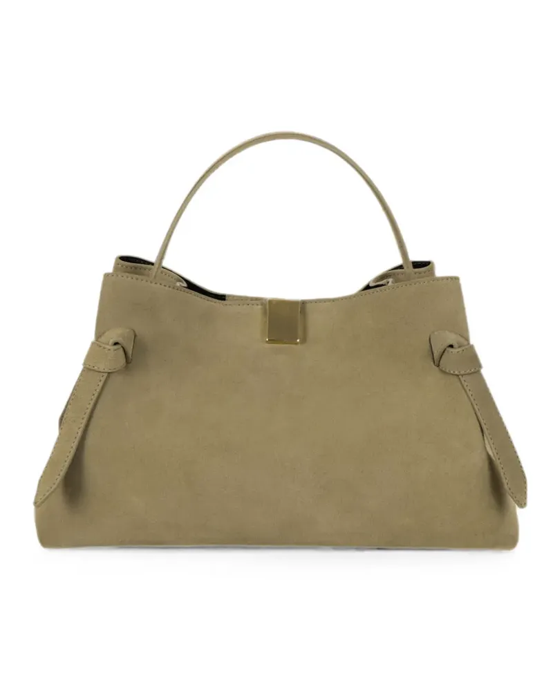 YUZEFI suede knotted handbag - Grün Grün