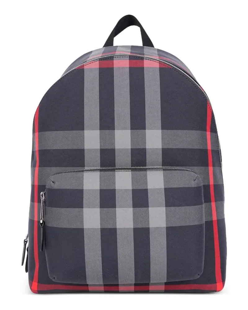 Burberry Jeff Check Rucksack - Blau Blau