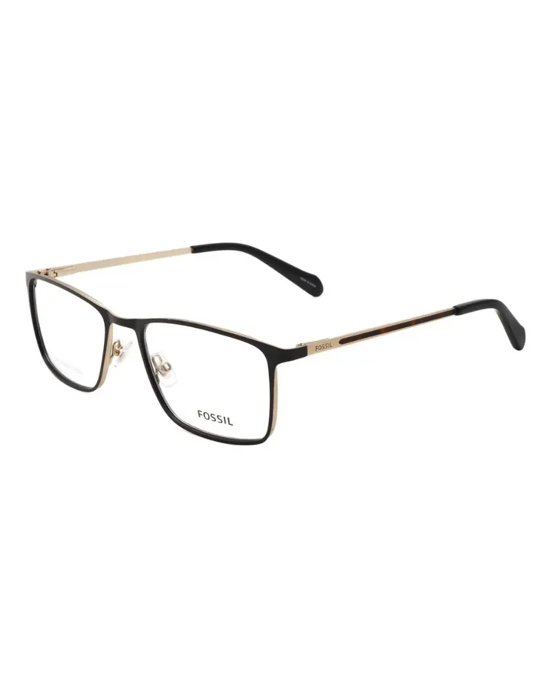 Fossil Brille mit eckigem Gestell - Schwarz Schwarz