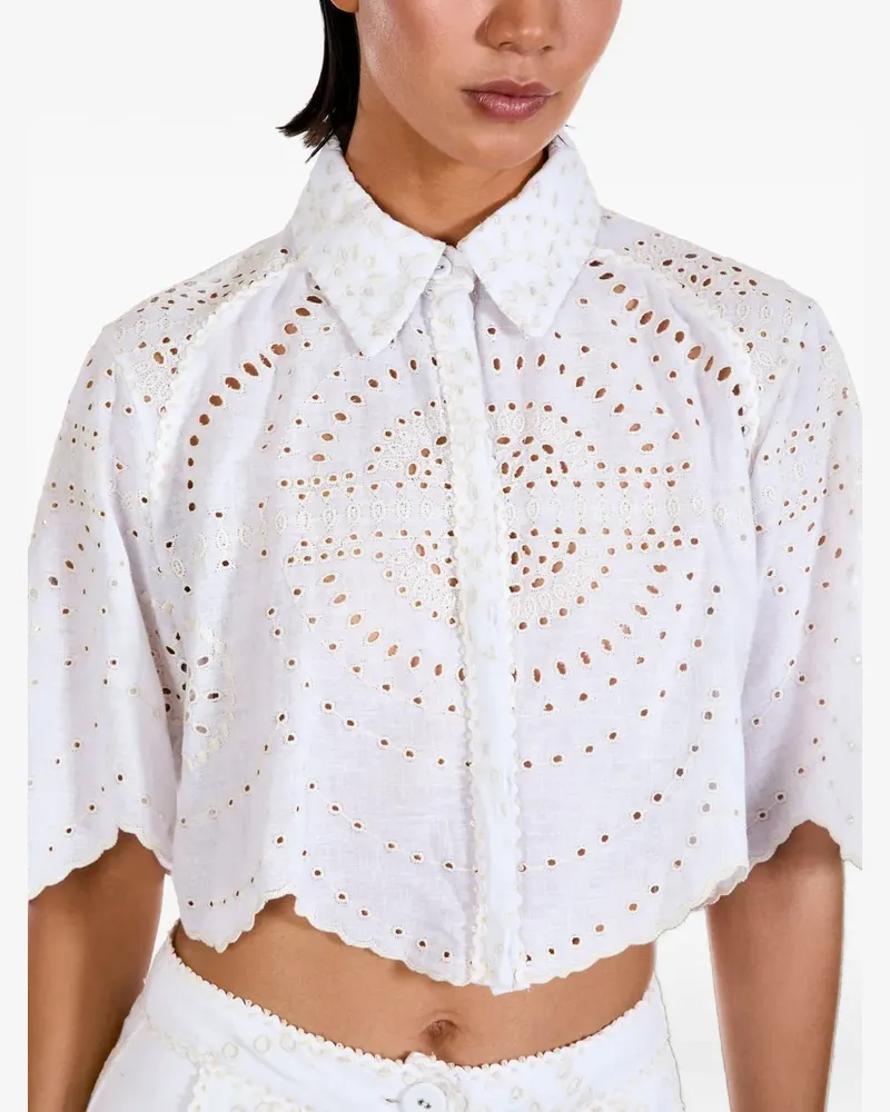 Charo Ruiz Emmie Bluse - Weiß Weiß