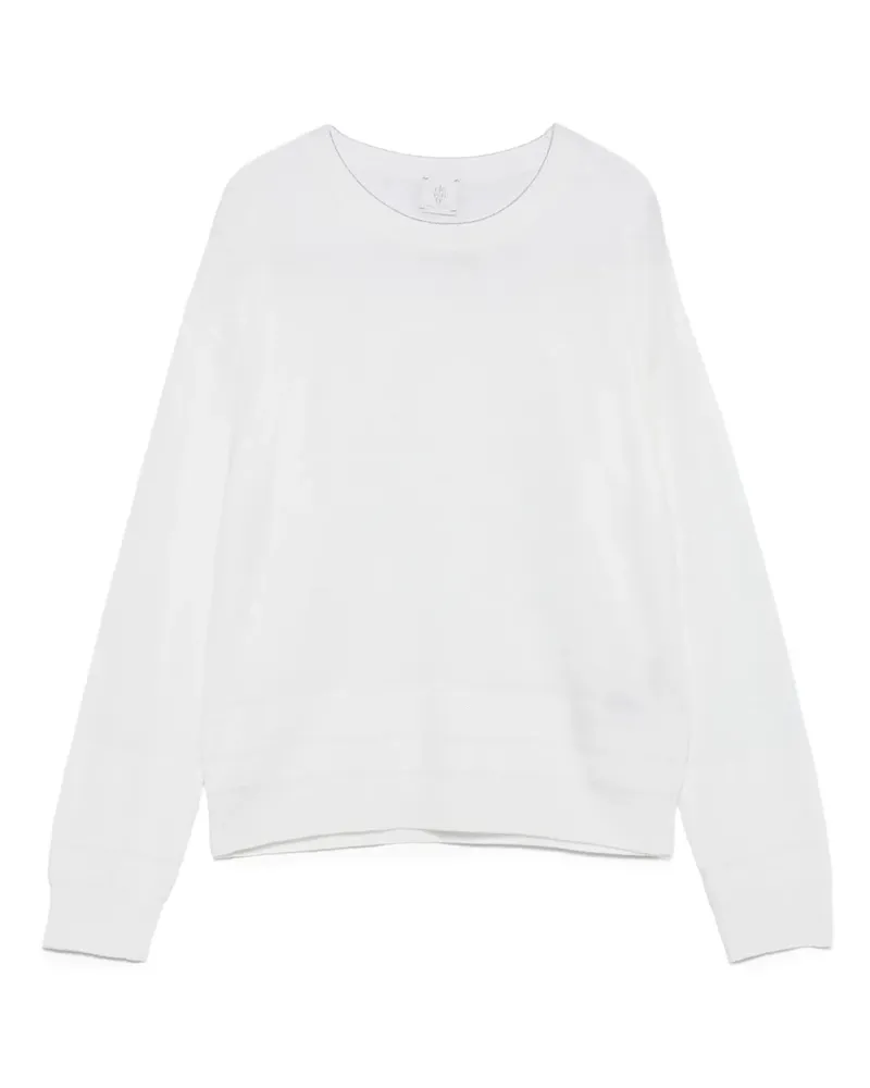 Eleventy Pullover mit rundem Ausschnitt - Weiß Weiß