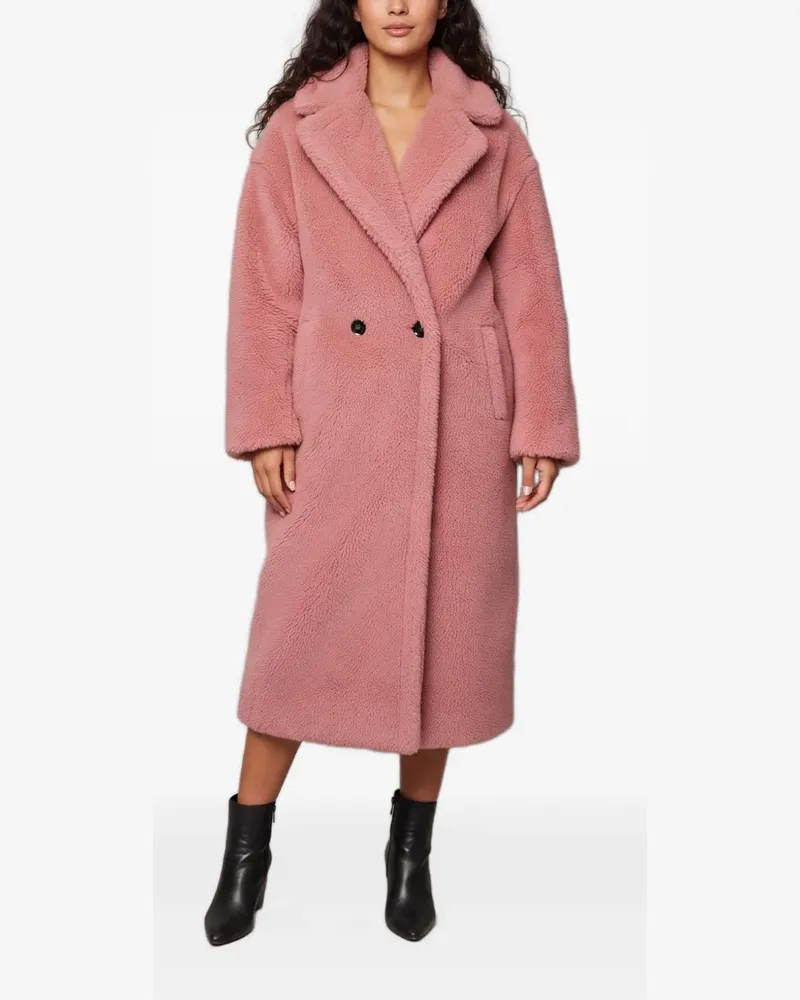 Max Mara Doppelreihiger Mantel - Rosa Rosa
