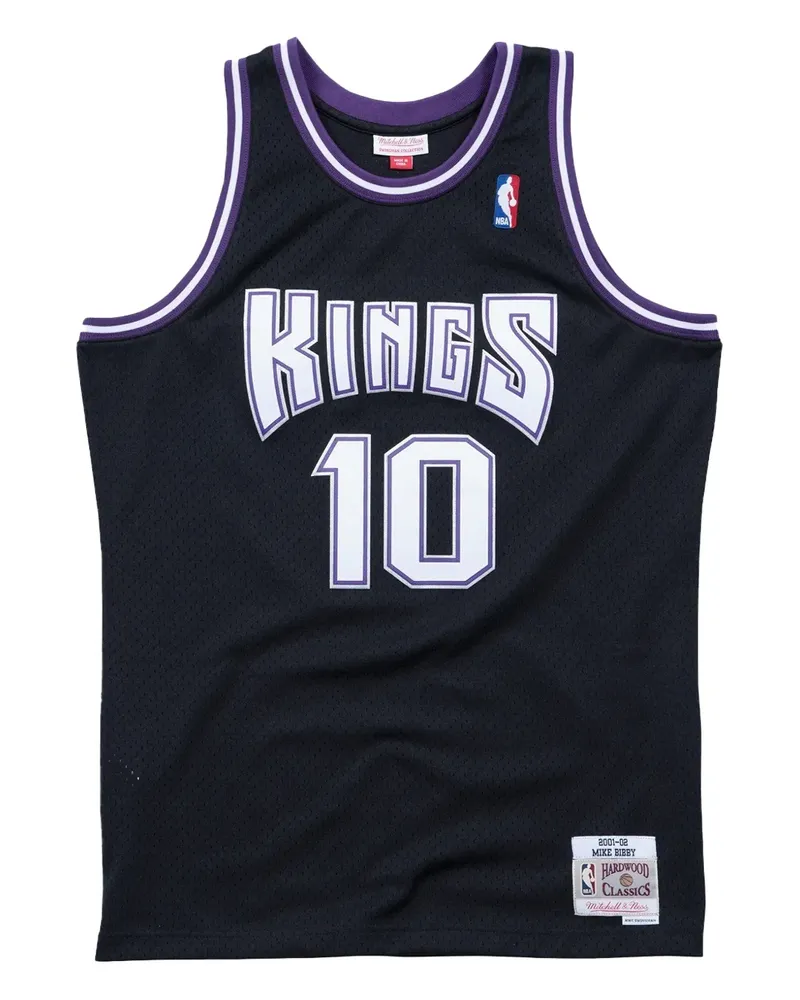 Mitchell & Ness Bibby 2001 Swingman Road Trikot - Schwarz Schwarz