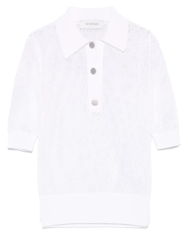 SPORTMAX Casta Poloshirt - Weiß Weiß