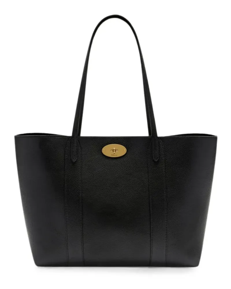 Mulberry Bayswater grained leather tote bag - Schwarz Schwarz