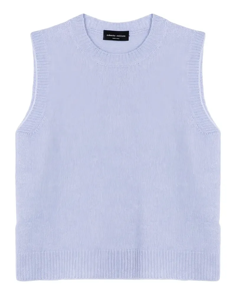 Roberto Collina Top aus Kaschmirgemisch - Blau Blau