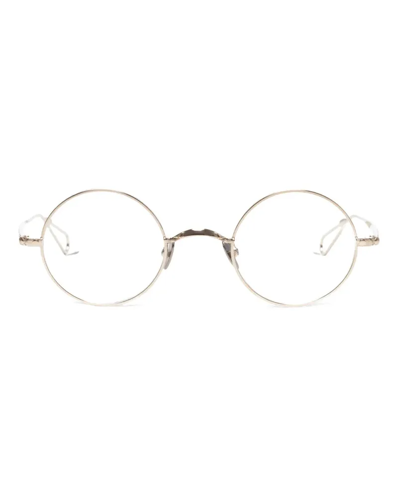 AHLEM Runde Place Coluche Sonnenbrille - Gold Gold