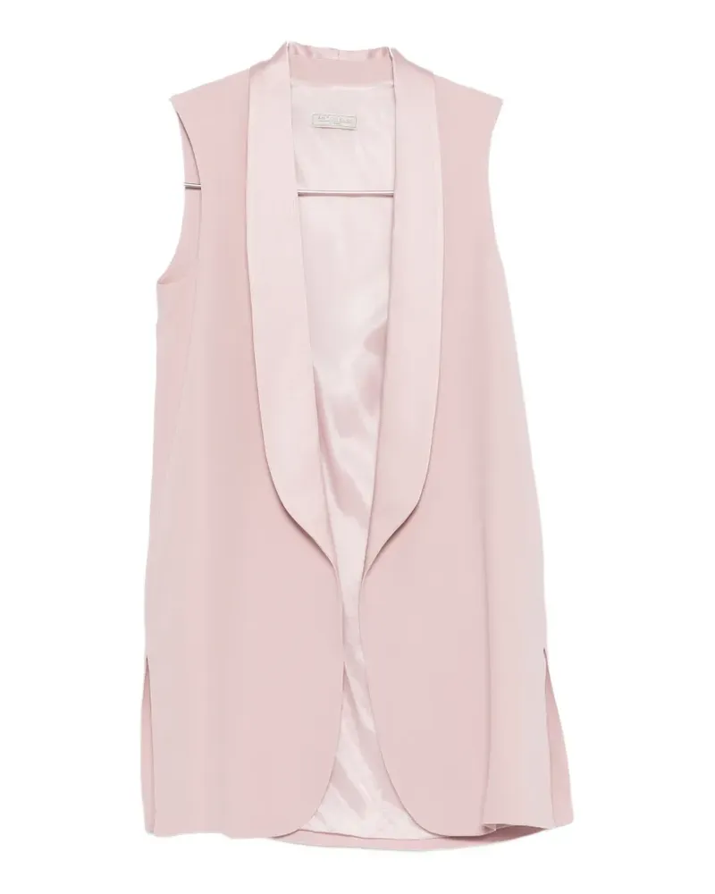 Antonelli Firenze shawl-collar gilet - Rosa Rosa
