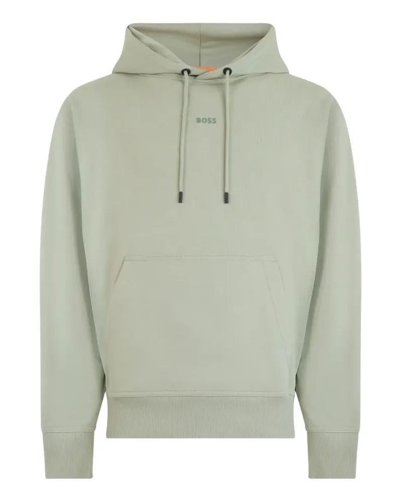 HUGO BOSS Hoodie mit Logo-Print - Grün Grün