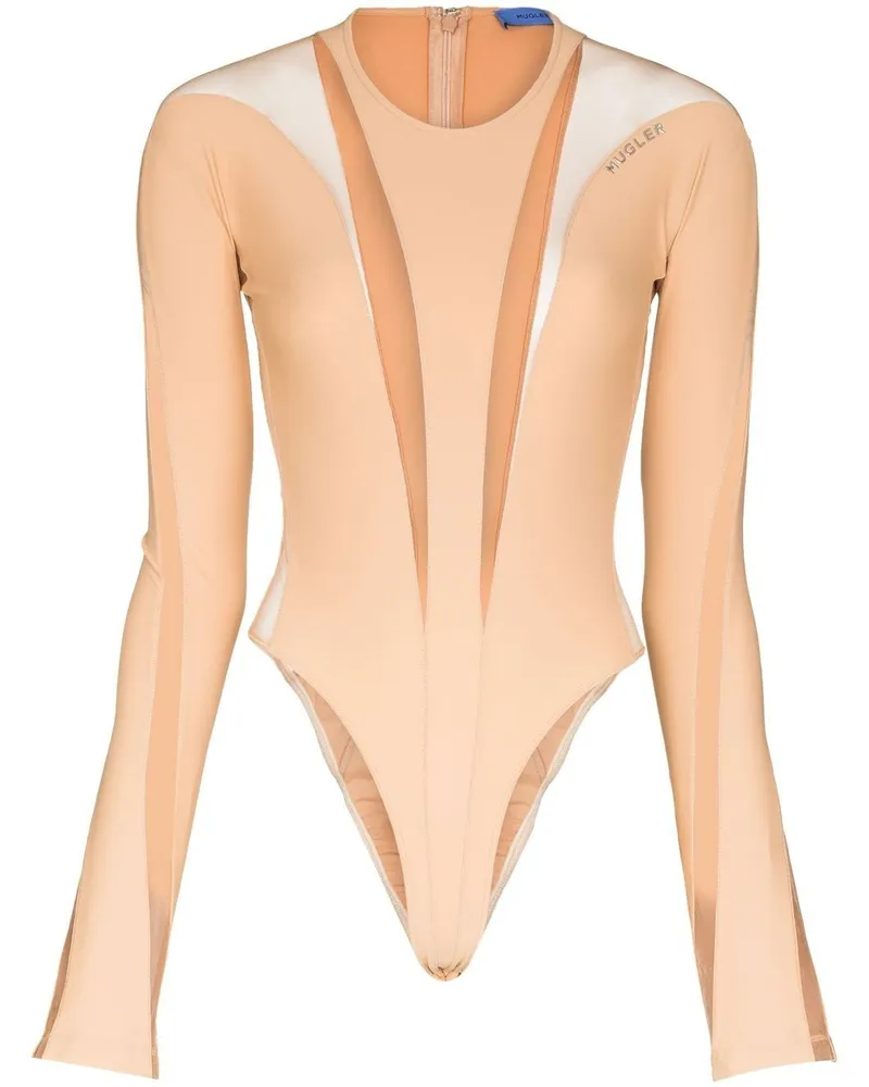 Thierry Mugler Semi-transparenter Body - Nude Nude