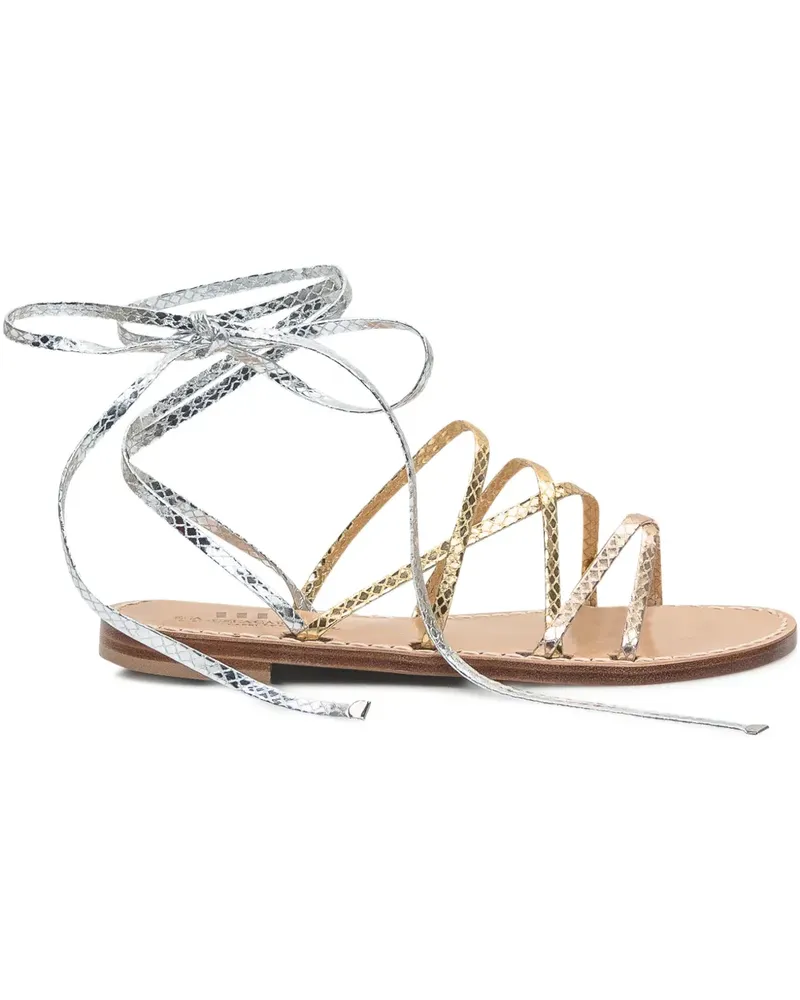 Emanuela Caruso Sandalen mit Schnürung - Gold Gold