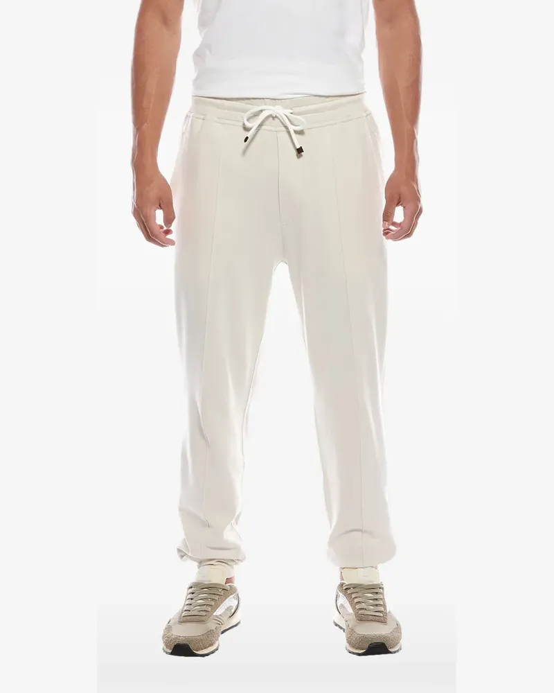 Brunello Cucinelli Jogginghose mit Kordelzug - Weiß Weiß