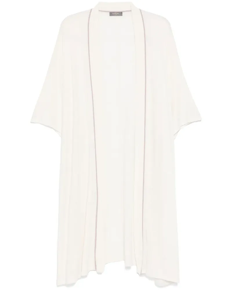 N.Peal Kaftankleid aus Leinengemisch - Nude Nude