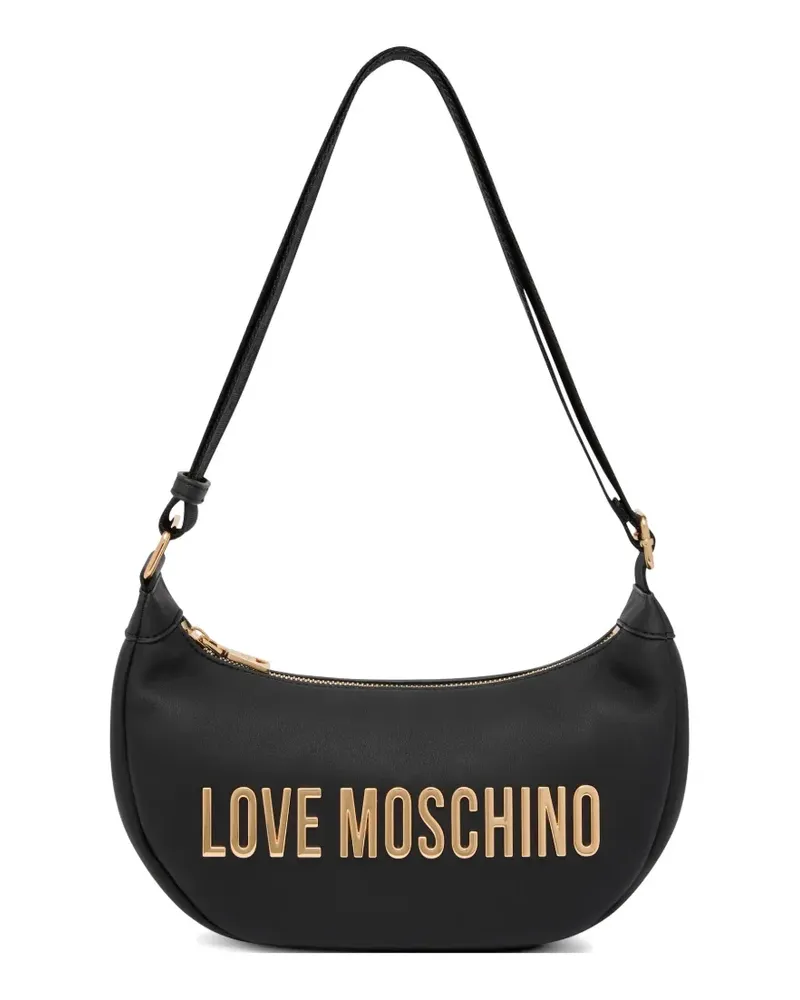 Moschino logo shoulder bag - Schwarz Schwarz