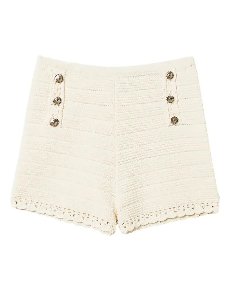Twin-Set Gehäkelte Shorts - Nude Nude