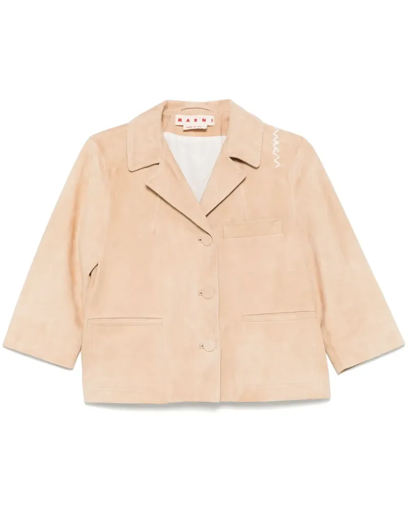 Marni Jacke aus Wildleder - Nude Nude