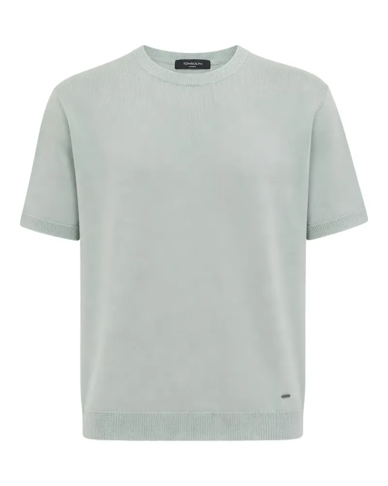 Tombolini Fein gestricktes T-Shirt - Grün Grün