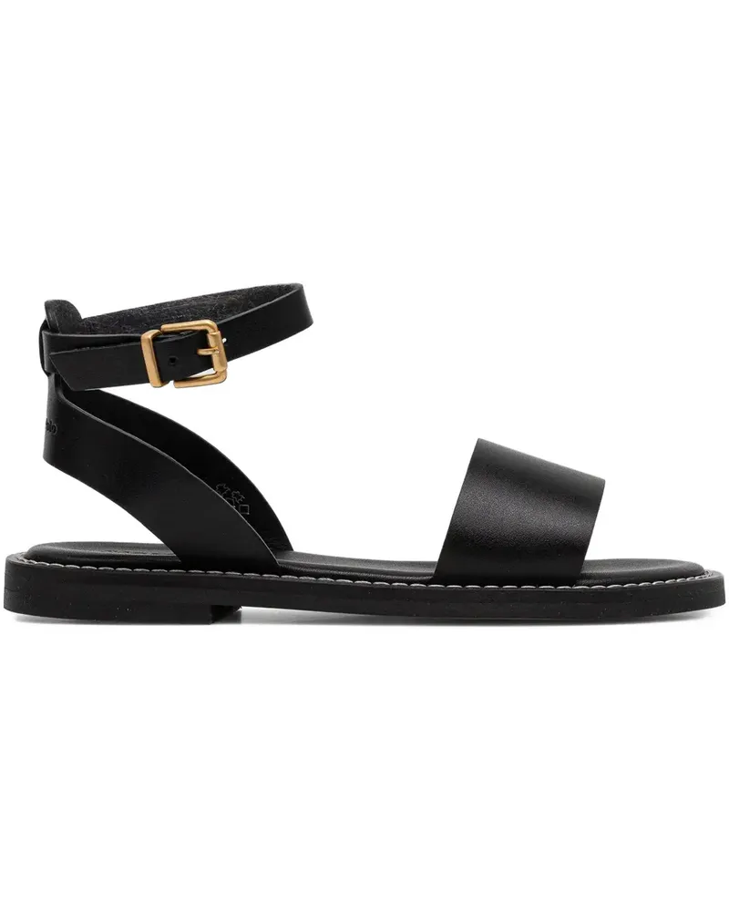 Marc O'Polo Sandalen mit Knöchelriemen - Schwarz Schwarz