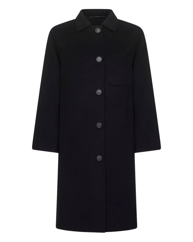 Max Mara Einreihiger Mantel - Schwarz Schwarz