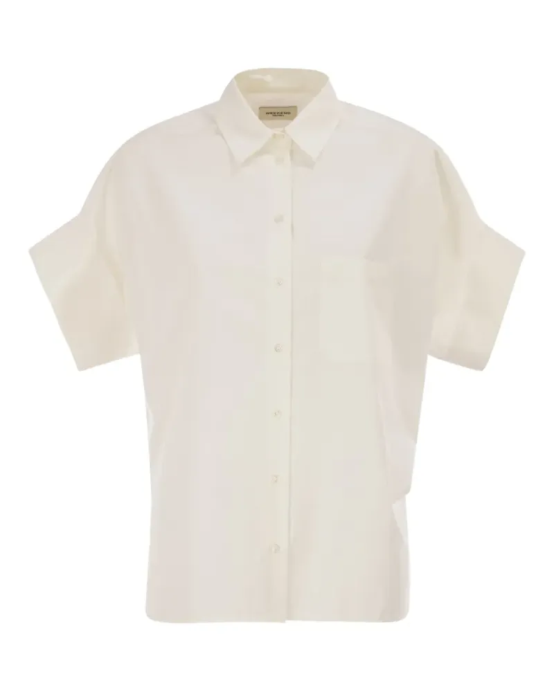 Max Mara graphic-print shirt - Weiß Weiß