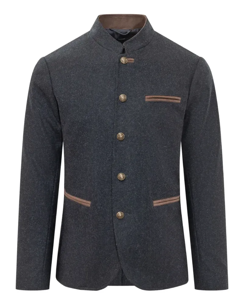 Schneiders Otto high-neck coat - Blau Blau