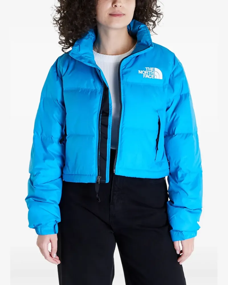 The North Face Gefütterte Nuptse Jacke - Blau Blau