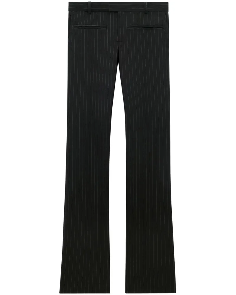 Courrèges Heritage Hose mit Nadelstreifen - Schwarz Schwarz