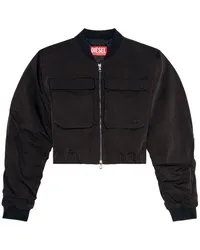 Diesel Bomberjacke im Cropped-Design Schwarz