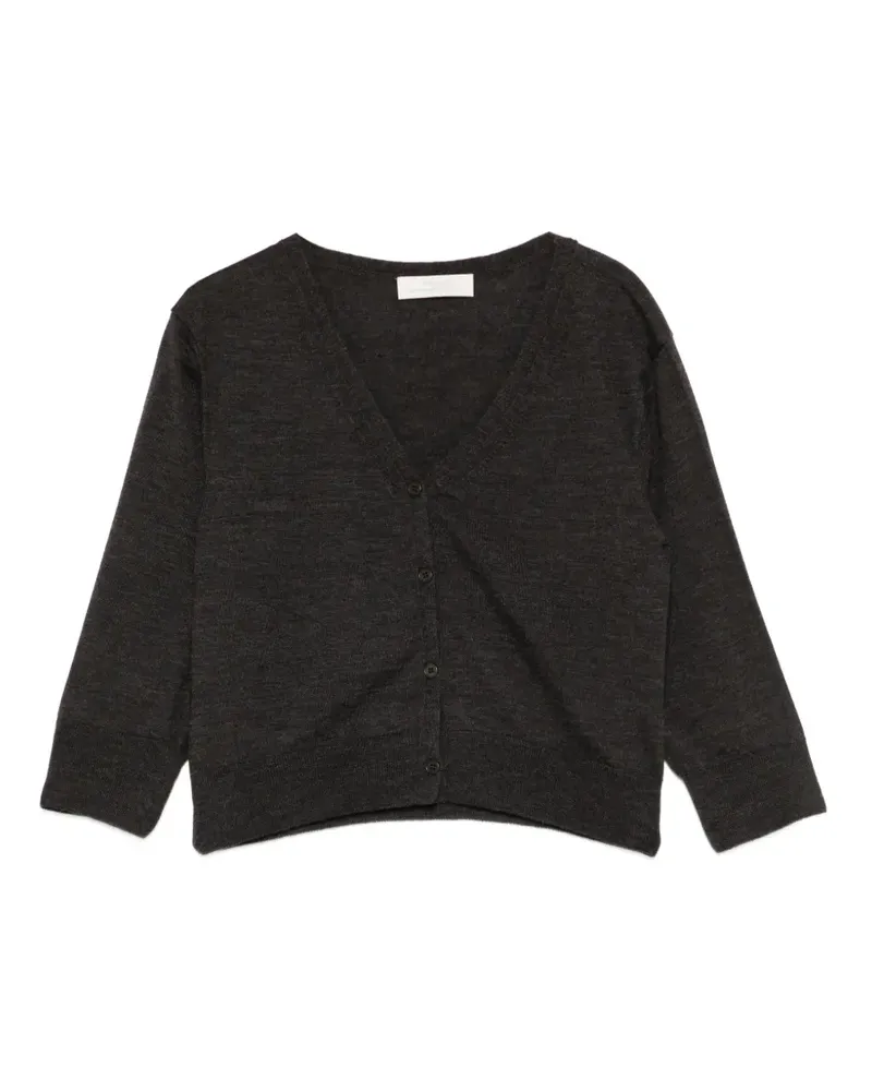 AMOMENTO V-neck cardigan - Grau Grau
