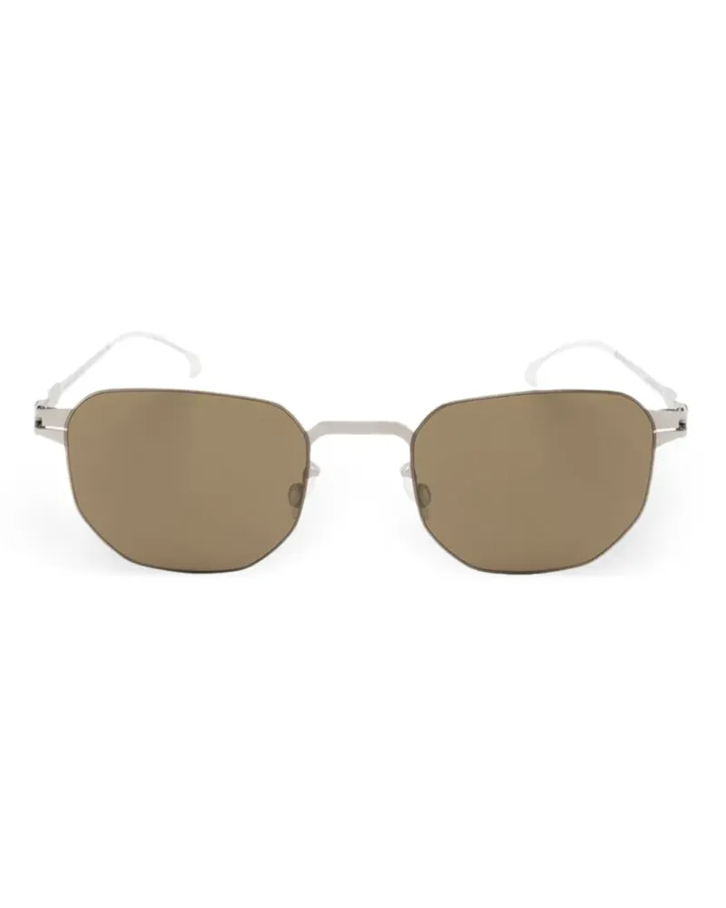 Mykita Bijan Sonnenbrille mit geometrischem Gestell - Silber Silber