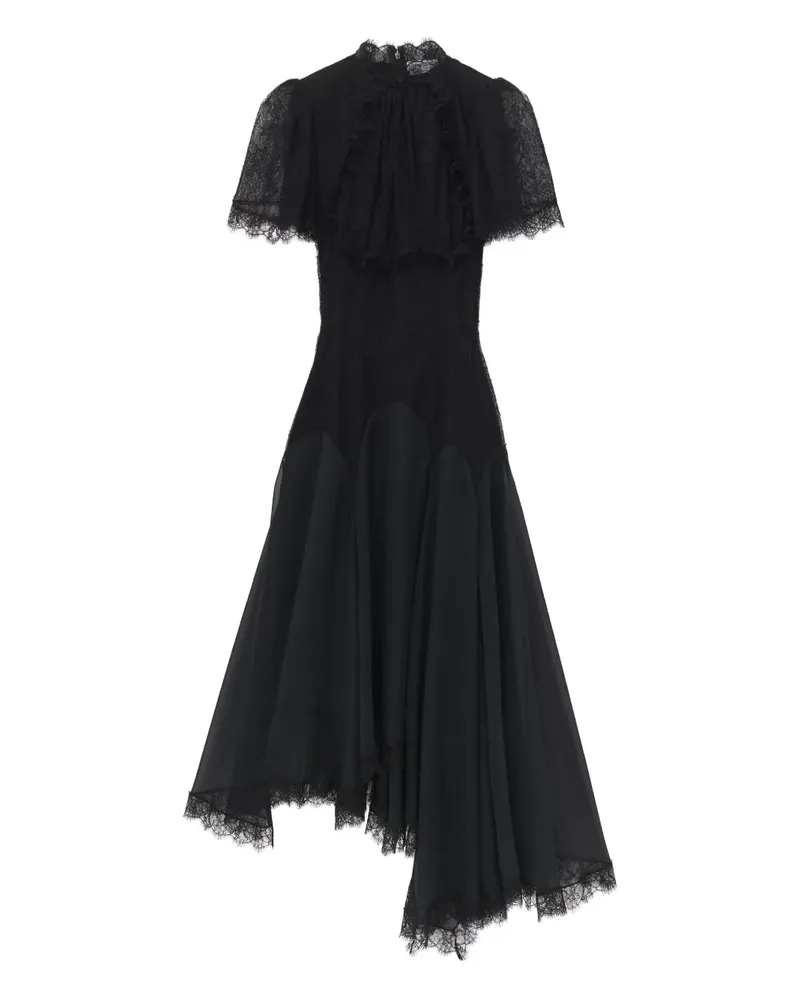 Alexander McQueen Minikleid mit Rüschen - Schwarz Schwarz