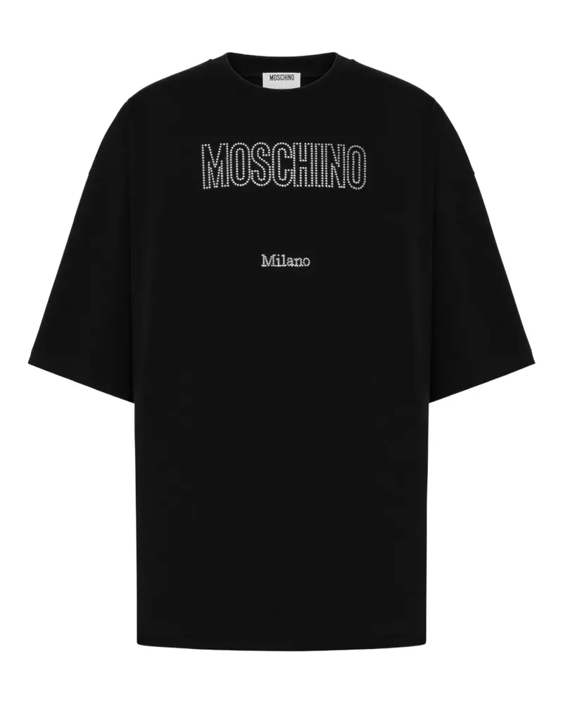 Moschino T-Shirt mit Logo-Print - Schwarz Schwarz