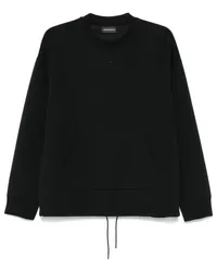 Emporio Armani Sweatshirt mit Logo-Stickerei Schwarz