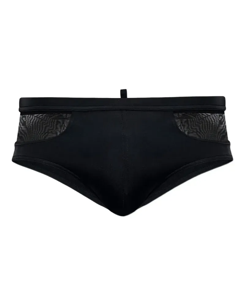 Dsquared2 mesh panel swim briefs - Schwarz Schwarz