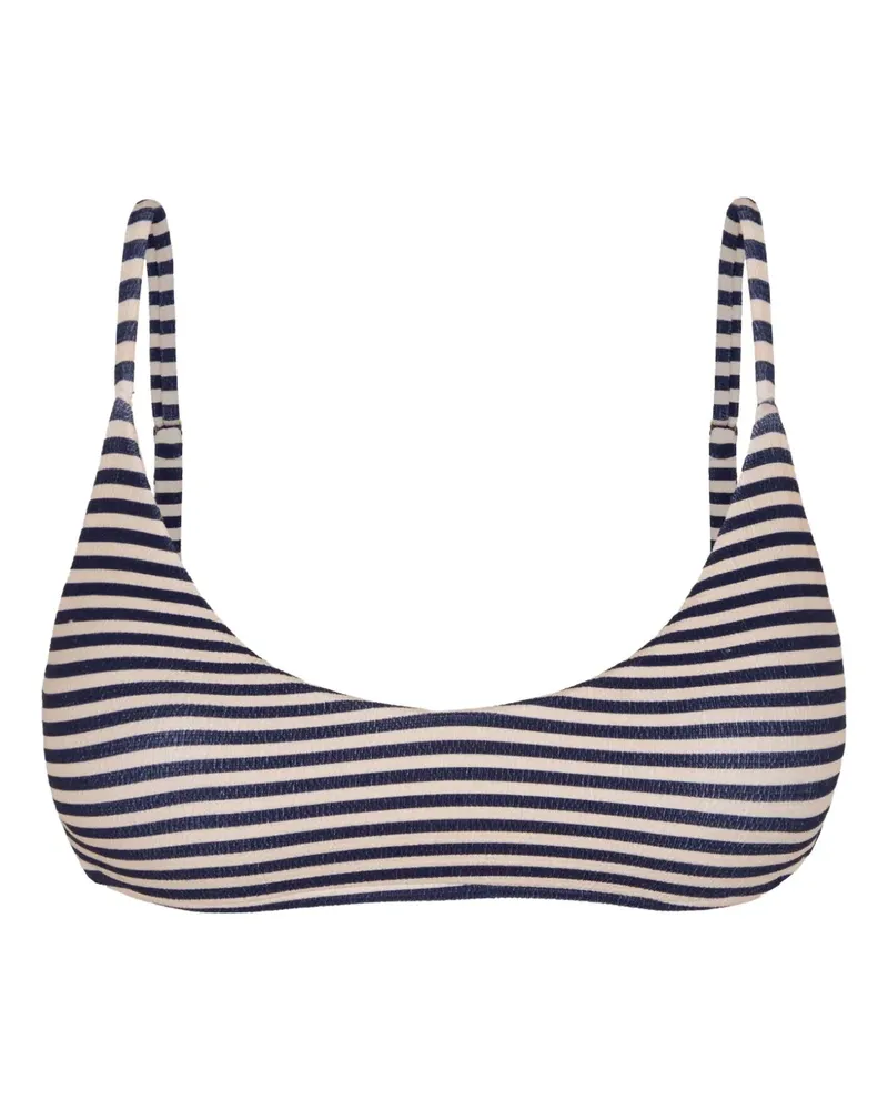 Lenny Niemeyer Bikinioberteil mit rundem Ausschnitt - Blau Blau