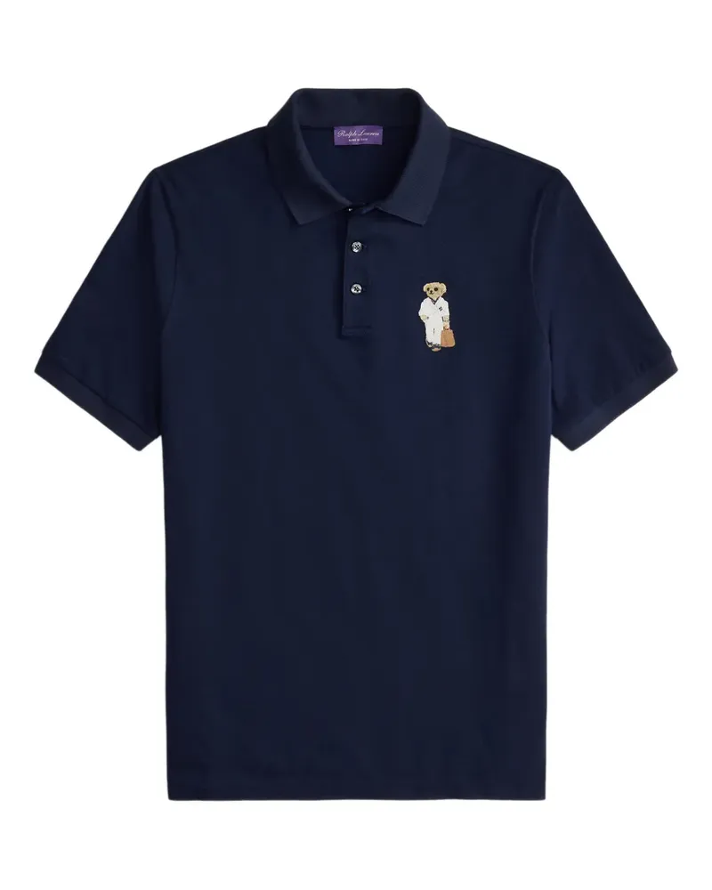 Ralph Lauren Besticktes Poloshirt - Blau Blau