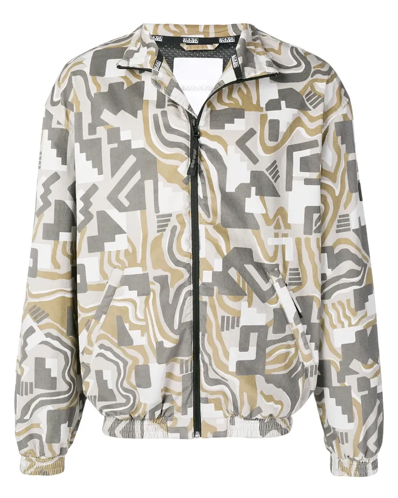 Napa By Martine Rose Sportjacke mit geometrischem Muster - Grau Grau