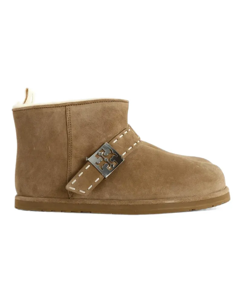 Tory Burch Mellow Stiefeletten aus Shearling - Nude Nude