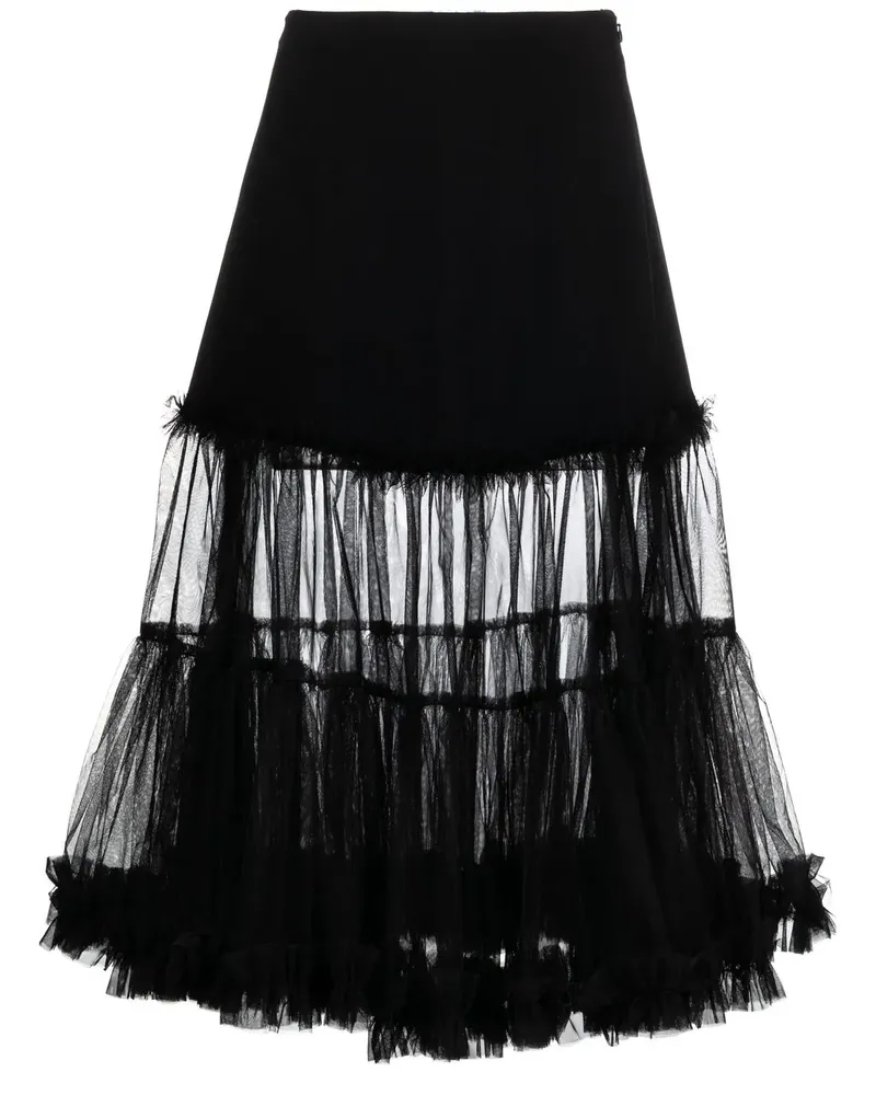 Viktor & Rolf Burst Into Blossom Tüllrock - Schwarz Schwarz